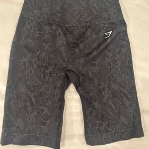 Gymshark Black Patterned Adapt Cycle Shorts